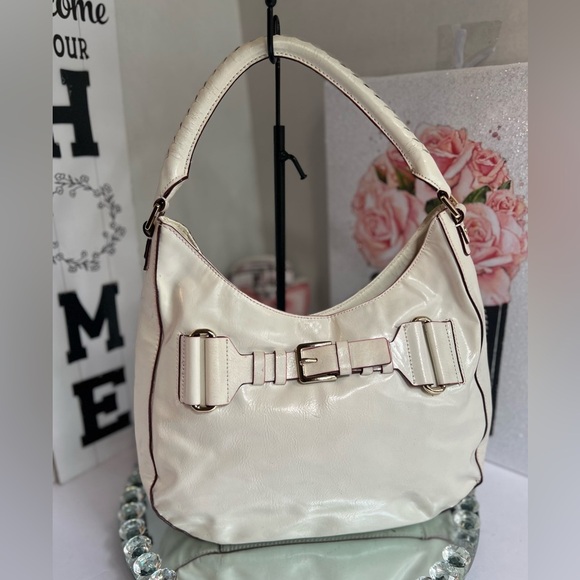 ANTONIO MELANI Cream Hobo with Elegant Metallic Accent - Picture 1 of 10